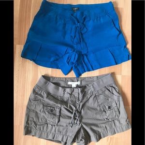 2 pairs of shorts Ann Taylor LOFT